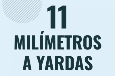 Profesor en pizarra explicando cuanto es 11 milimetros en yardas o como pasar de 11 mm a yd