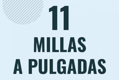 Profesor en pizarra explicando cuanto es 11 millas en pulgadas o como pasar de 11 mi a in