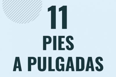 Profesor en pizarra explicando cuanto es 11 pies en pulgadas o como pasar de 11 ft a in