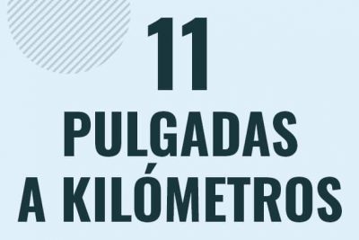 Profesor en pizarra explicando cuanto es 11 pulgadas en kilometros o como pasar de 11 in a km