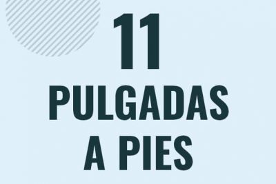 Profesor en pizarra explicando cuanto es 11 pulgadas en pies o como pasar de 11 in a ft
