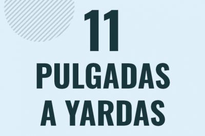 Profesor en pizarra explicando cuanto es 11 pulgadas en yardas o como pasar de 11 in a yd