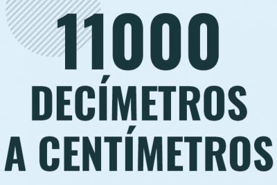 Profesor en pizarra explicando cuanto es 11000 decimetros en centimetros o como pasar de 11000 dm a cm