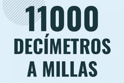 Profesor en pizarra explicando cuanto es 11000 decimetros en millas o como pasar de 11000 dm a mi