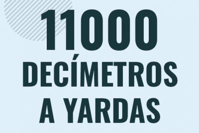Profesor en pizarra explicando cuanto es 11000 decimetros en yardas o como pasar de 11000 dm a yd