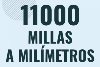 Profesor en pizarra explicando cuanto es 11000 millas en milimetros o como pasar de 11000 mi a mm
