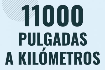 Profesor en pizarra explicando cuanto es 11000 pulgadas en kilometros o como pasar de 11000 in a km