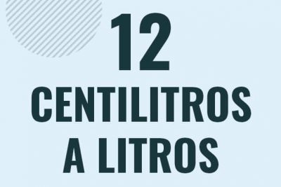 Profesor en pizarra explicando cuanto es 12 centilitros en litros o como pasar de 12 cl a l