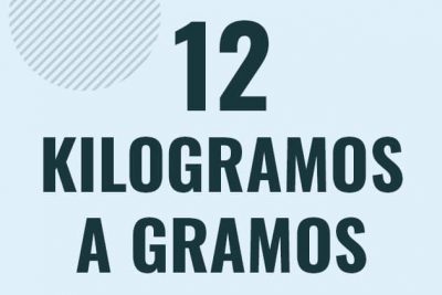 Profesor en pizarra explicando cuanto es 12 kilogramos en gramos o como pasar de 12 kg a g