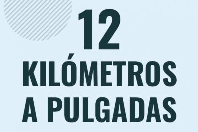 Profesor en pizarra explicando cuanto es 12 kilometros en pulgadas o como pasar de 12 km a in