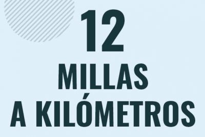 Profesor en pizarra explicando cuanto es 12 millas en kilometros o como pasar de 12 mi a km