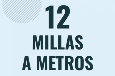 Profesor en pizarra explicando cuanto es 12 millas en metros o como pasar de 12 mi a m
