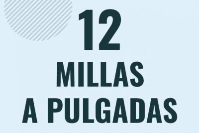 Profesor en pizarra explicando cuanto es 12 millas en pulgadas o como pasar de 12 mi a in