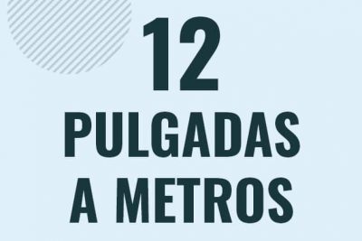 Profesor en pizarra explicando cuanto es 12 pulgadas en metros o como pasar de 12 in a m