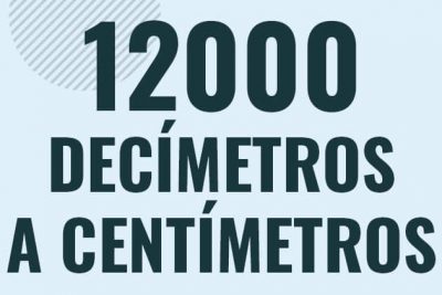 Profesor en pizarra explicando cuanto es 12000 decimetros en centimetros o como pasar de 12000 dm a cm