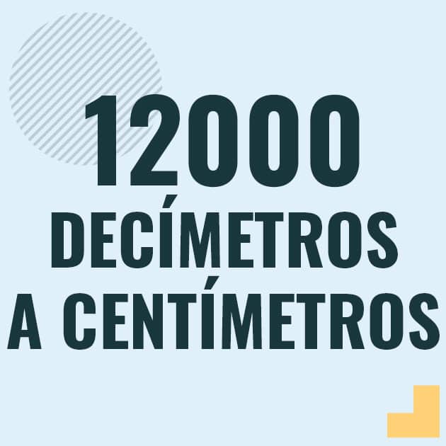 Conversión de 12000 decimetros a centimetros Profesor en pizarra explicando cuanto es 12000 decimetros en centimetros o como pasar de 12000 dm a cm