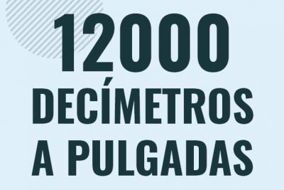 Profesor en pizarra explicando cuanto es 12000 decimetros en pulgadas o como pasar de 12000 dm a in