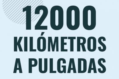 Profesor en pizarra explicando cuanto es 12000 kilometros en pulgadas o como pasar de 12000 km a in