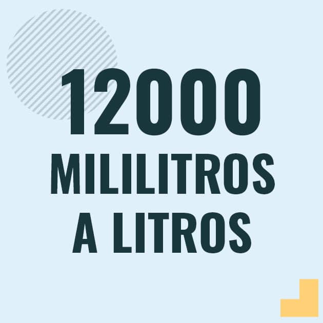 Conversión de 12000 mililitros a litros Profesor en pizarra explicando cuanto es 12000 mililitros en litros o como pasar de 12000 ml a l