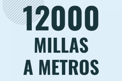 Profesor en pizarra explicando cuanto es 12000 millas en metros o como pasar de 12000 mi a m
