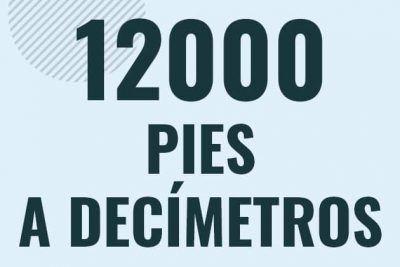 Profesor en pizarra explicando cuanto es 12000 pies en decimetros o como pasar de 12000 ft a dm