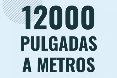 Profesor en pizarra explicando cuanto es 12000 pulgadas en metros o como pasar de 12000 in a m