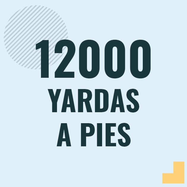 Conversión de 12000 yardas a pies Profesor en pizarra explicando cuanto es 12000 yardas en pies o como pasar de 12000 yd a ft