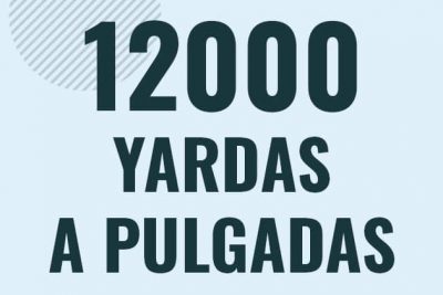 Profesor en pizarra explicando cuanto es 12000 yardas en pulgadas o como pasar de 12000 yd a in