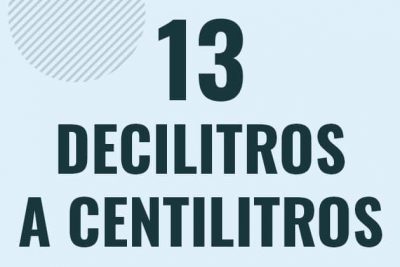 Profesor en pizarra explicando cuanto es 13 decilitros en centilitros o como pasar de 13 dl a cl