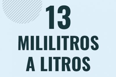 Profesor en pizarra explicando cuanto es 13 mililitros en litros o como pasar de 13 ml a l