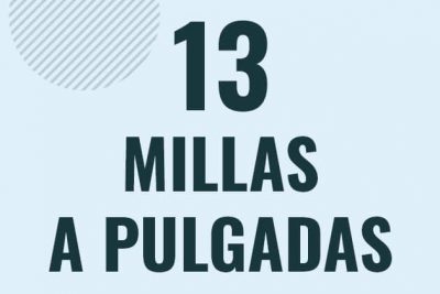 Profesor en pizarra explicando cuanto es 13 millas en pulgadas o como pasar de 13 mi a in