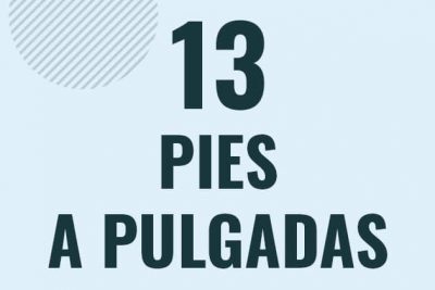 Profesor en pizarra explicando cuanto es 13 pies en pulgadas o como pasar de 13 ft a in