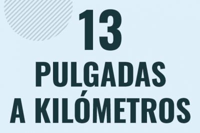 Profesor en pizarra explicando cuanto es 13 pulgadas en kilometros o como pasar de 13 in a km