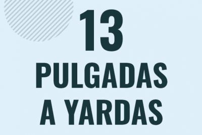 Profesor en pizarra explicando cuanto es 13 pulgadas en yardas o como pasar de 13 in a yd