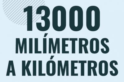 Profesor en pizarra explicando cuanto es 13000 milimetros en kilometros o como pasar de 13000 mm a km