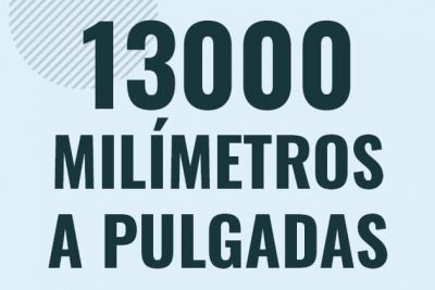 Profesor en pizarra explicando cuanto es 13000 milimetros en pulgadas o como pasar de 13000 mm a in