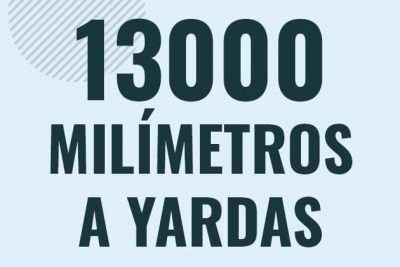 Profesor en pizarra explicando cuanto es 13000 milimetros en yardas o como pasar de 13000 mm a yd