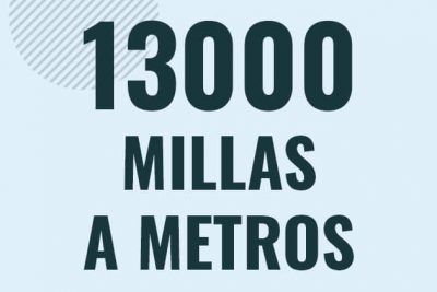 Profesor en pizarra explicando cuanto es 13000 millas en metros o como pasar de 13000 mi a m
