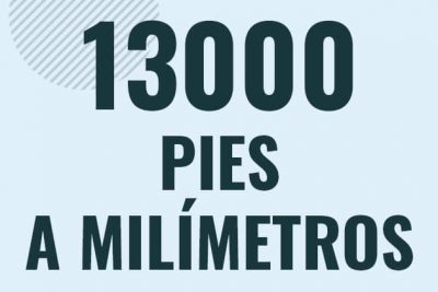 Profesor en pizarra explicando cuanto es 13000 pies en milimetros o como pasar de 13000 ft a mm