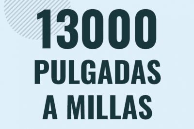 Profesor en pizarra explicando cuanto es 13000 pulgadas en millas o como pasar de 13000 in a mi