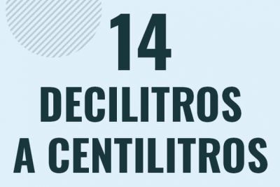 Profesor en pizarra explicando cuanto es 14 decilitros en centilitros o como pasar de 14 dl a cl