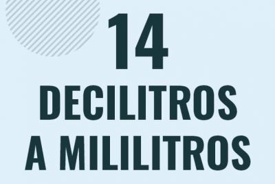 Profesor en pizarra explicando cuanto es 14 decilitros en mililitros o como pasar de 14 dl a ml