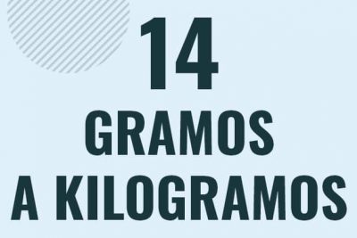 Profesor en pizarra explicando cuanto es 14 gramos en kilogramos o como pasar de 14 g a kg