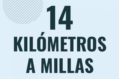 Profesor en pizarra explicando cuanto es 14 kilometros en millas o como pasar de 14 km a mi