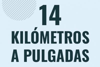 Profesor en pizarra explicando cuanto es 14 kilometros en pulgadas o como pasar de 14 km a in