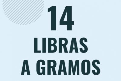 Profesor en pizarra explicando cuanto es 14 libras en gramos o como pasar de 14 lb a g