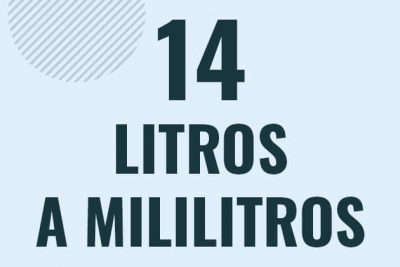 Profesor en pizarra explicando cuanto es 14 litros en mililitros o como pasar de 14 l a ml