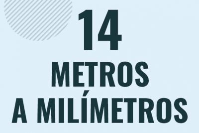 Profesor en pizarra explicando cuanto es 14 metros en milimetros o como pasar de 14 m a mm