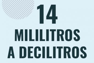 Profesor en pizarra explicando cuanto es 14 mililitros en decilitros o como pasar de 14 ml a dl