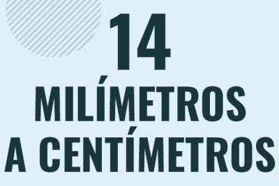 Profesor en pizarra explicando cuanto es 14 milimetros en centimetros o como pasar de 14 mm a cm